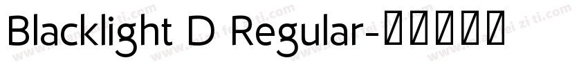 Blacklight D Regular字体转换